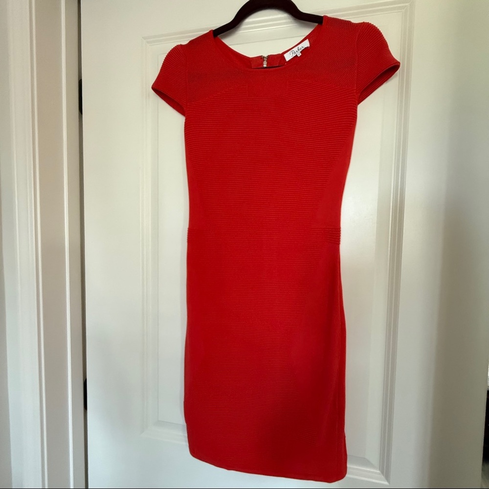 Parker Delilah Coral Knit BodyCon Dress